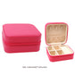 Madeline Love Fuchsia Faux Leather Portable Square Jewelry Box - Hair Accessories - extra