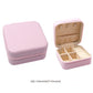 Madeline Love Pink Faux Leather Portable Square Jewelry Box - Hair Accessories - extra