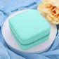 Madeline Love Mint Faux Leather Portable Square Jewelry Box - Hair Accessories