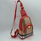 Panelled Sling Bag with Metallic Bee Accent - Sling Bag