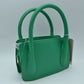 Structured Top Handle Handbag with Minimalist Design - Kelly Green - Handbags