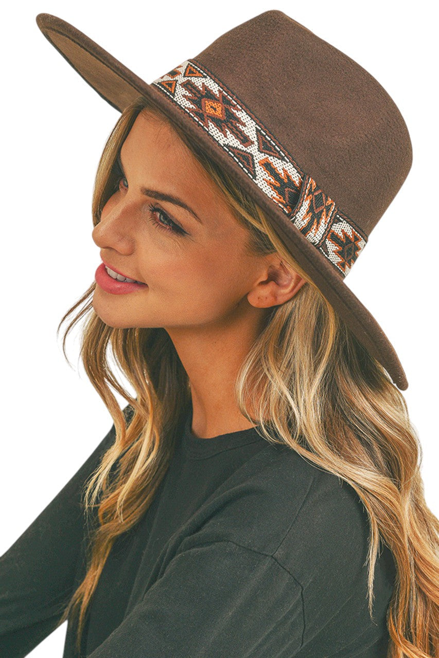 Dark Brown Tribal Band Panama Hat features an authentic tribal band motif executed with meticulous attention to detail. Constructed using select-grade natural fibers through a proprietary weaving process that ensures exceptional breathability and longevity. The architectural crown and precision-angled brim provide optimal facial shading while maintaining classic proportions