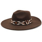 Dark Brown Tribal Band Panama Hat features an authentic tribal band motif executed with meticulous attention to detail. Constructed using select-grade natural fibers through a proprietary weaving process that ensures exceptional breathability and longevity. The architectural crown and precision-angled brim provide optimal facial shading while maintaining classic proportions