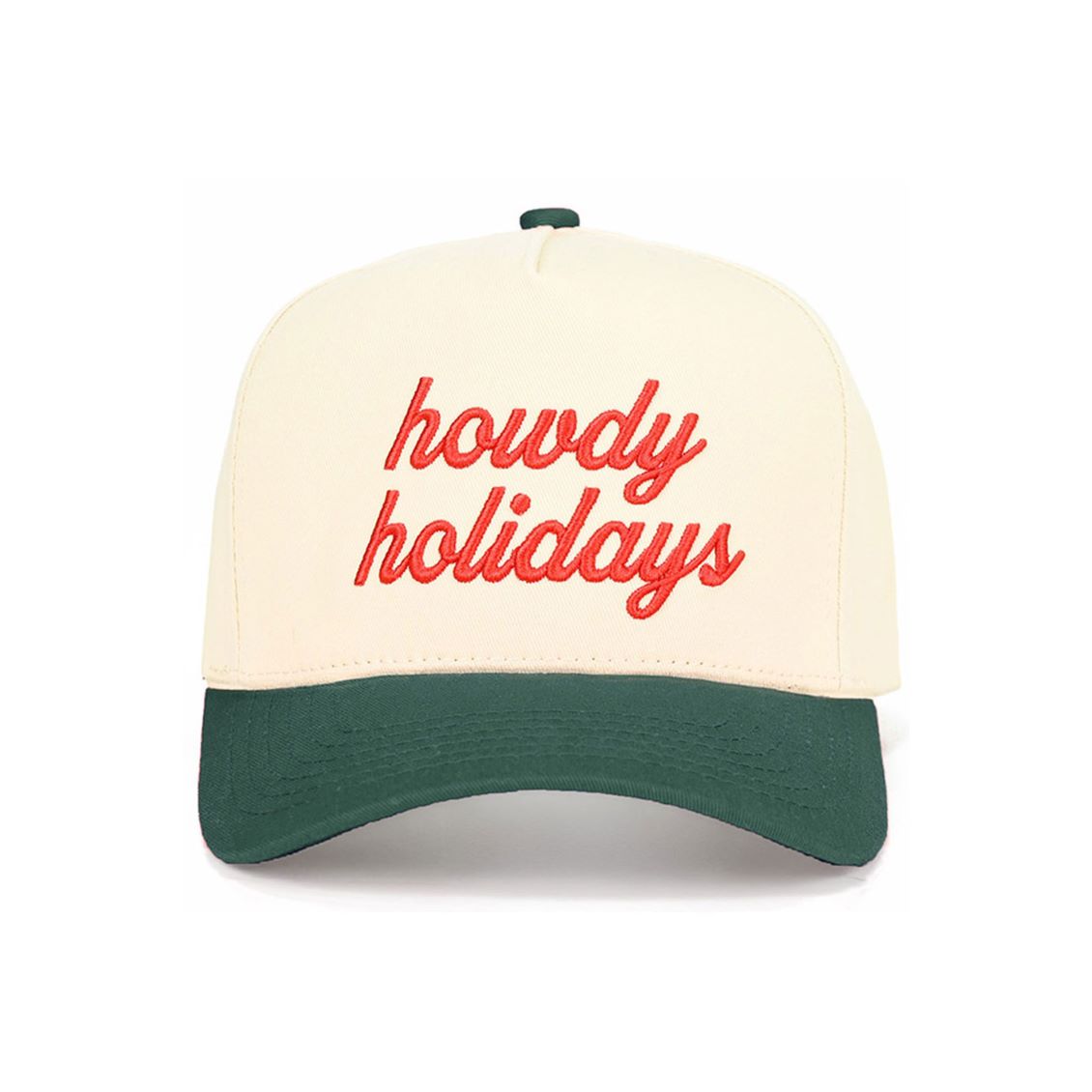 Celebrate the season in western style with the C.C “Howdy Holidays” Trucker Cap — a festive blend of comfort, charm, and cowboy cheer. Featuring bold embroidered lettering on the front, this cap pairs breathable mesh panels with an adjustable snapback for a perfect fit