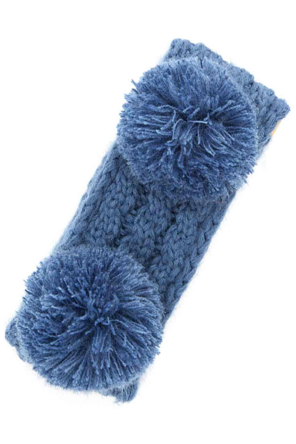 Dark Denim Cozy and playful, this double pom kids headband features a soft fuzzy lining that keeps little ones warm and comfortable. The vibrant pom-poms add a fun touch to any outfit, while the stretchy one-size fit grows with your child. Made from durable 100% acrylic, it's easy to care for and built to last through all their adventures.