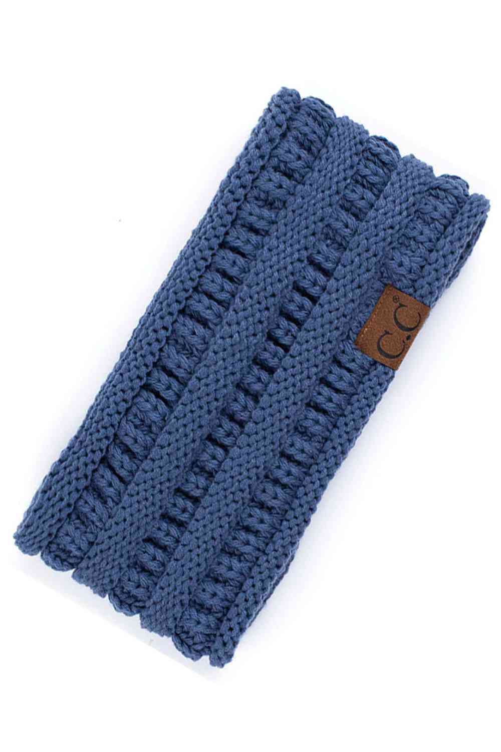 Dark Denim Elevate your everyday style with the C.C Solid Ribbed Headwrap. Crafted from 100% acrylic, this versatile headwrap features a classic ribbed texture that adds dimension and visual interest. One size fits most, making it the perfect accessory for any occasion—whether you're running errands, hitting the gym, or making a fashion statement. Made in Korea with quality craftsmanship you can trust. Comfortable, durable, and effortlessly chic.