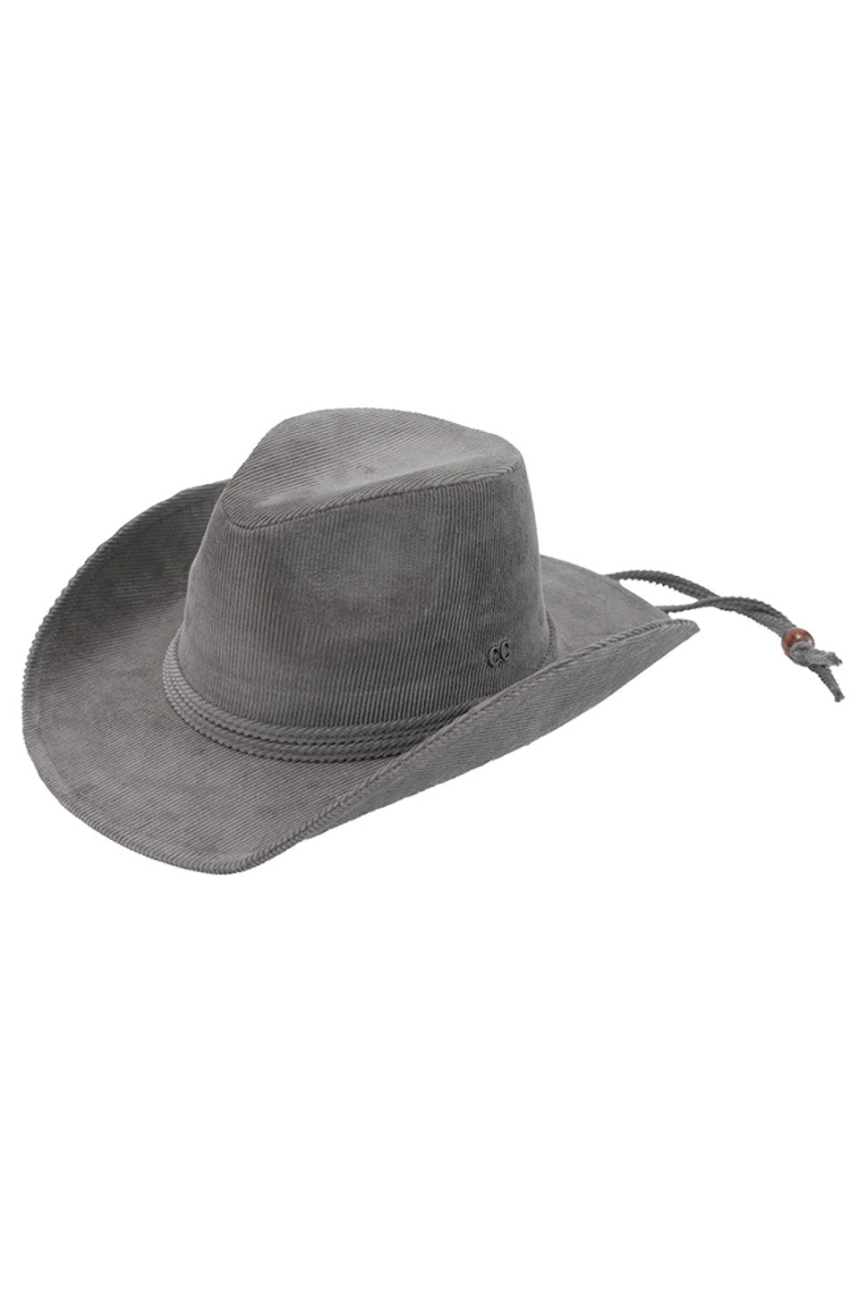 Dark Gray C.C Chin Straps Corduroy Cowboy Hat is a stylish and practical accessory for any outdoor enthusiast. Made with durable corduroy material, this hat is perfect for protecting your face and neck from the sun's harmful rays. The chin straps provide a secure fit, making it perfect for all your adventures.