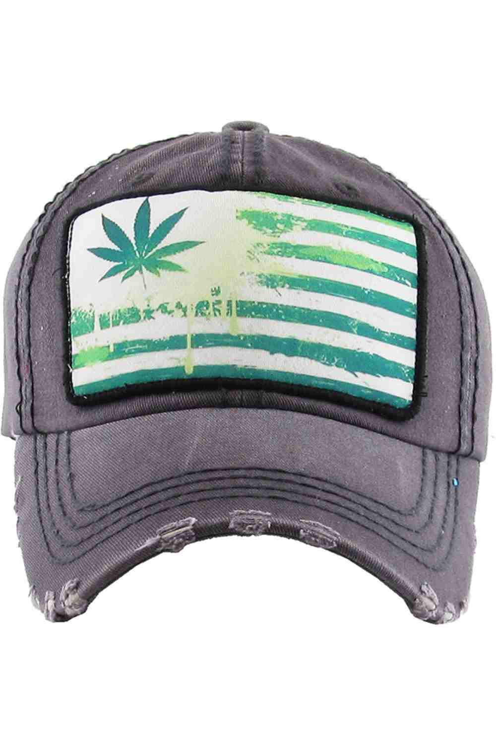 Dark Gray Show your pride in nature-inspired style with the Leaf Flag Vintage Baseball Cap, designed with a distressed wash and classic curved brim for a timeless look. Crafted from breathable cotton with an adjustable back closure, this cap offers all-day comfort and effortless casual appeal.