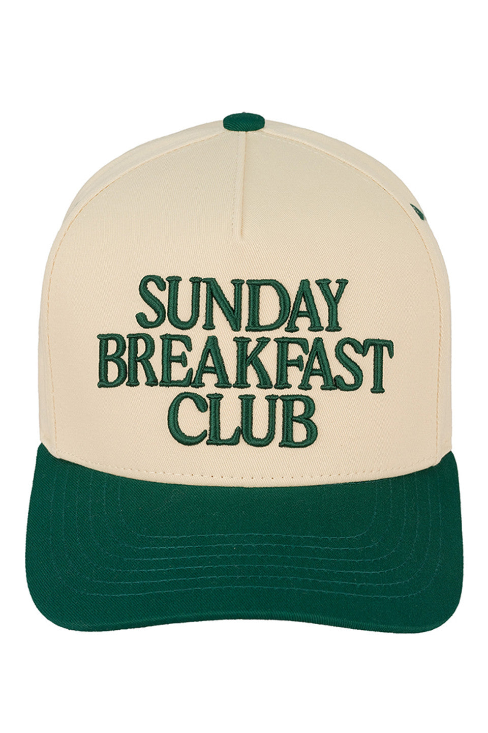 DarkGreen C.C SUNDAY BREAKFAST CLUB Embroidered Trucker Cap combines classic trucker style with detailed embroidery for a refined casual look. Its breathable mesh back ensures comfort during extended wear, while the adjustable snap closure provides a customizable fit. Perfect for everyday use, this cap combines style and practicality for those who appreciate high-quality headwear.