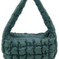 Dark Green Compact quilted bag crafted from durable 100% polyester with a timeless solid design. Measuring 8.7" x 11.8" x 3.15", it's the perfect size for everyday essentials, travel accessories, or as a versatile organizer. The quilted texture adds visual interest and subtle structure. Ideal for on-the-go convenience with a sleek, minimalist aesthetic that pairs effortlessly with any outfit.