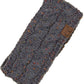 Dark Grey Cozy up with the C.C Chunky Knit Confetti Sherpa Lined Headband, the perfect blend of warmth and style. Crafted from 100% acrylic, this headband features a chunky knit exterior with a soft sherpa lining for maximum comfort against your skin. The playful confetti pattern adds a fun pop of color to any winter outfit. One size fits most, making it an easy grab-and-go accessory for chilly days. Whether you're heading out for a quick errand or settling in for the season, this headband keeps you warm wi