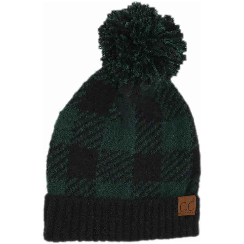 DeepPine- Buffalo Print Jacquard Knit Pom Beanie offers expert-level quality with its meticulously woven jacquard design, showcasing a classic buffalo print pattern. Made from durable knit fabric, this beanie provides reliable warmth and retains its shape even after repeated use. The attached pom adds a refined touch, making it a sophisticated accessory perfect for cold weather while elevating your overall style with a timeless, textured look.