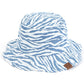 Denim C.C. ZEBRA PRINT BUCKET HAT is the perfect accessory for any outdoor adventure. Made from high-quality materials, it offers both style and functionality. Stay protected from the sun and make a statement with its bold zebra print design. Trust in C.C. for expertly crafted hats.