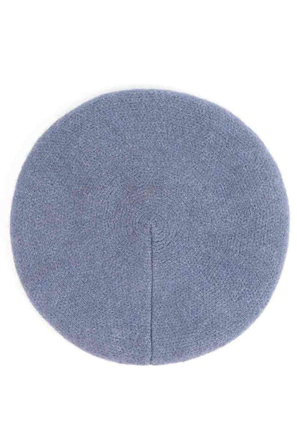 Denim The C.C Scalloped Texture Pattern Wool Beret Beanie features a distinctive scalloped texture that adds visual interest to your everyday look. Crafted from a comfortable blend of 60% acrylic, 22% recycled polyester, and 18% nylon, this beret offers a soft feel with excellent durability. The stretchy construction ensures a perfect fit for most head sizes while maintaining its shape throughout the day.