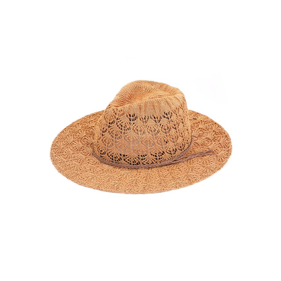 C.C HORSESHOE LACE KNITTING PANAMA HAT