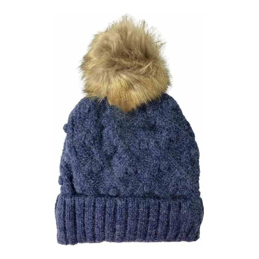 Dk.DenimMix Bobble Knit Fur Pom C.C Beanie offers expert-level warmth and style, combining a durable knit fabric with a soft, luxurious fur pom for a refined winter accessory. Designed for a secure, comfortable fit, this beanie effectively retains heat while enhancing any cold-weather outfit with its premium materials and timeless design. Ideal for staying cozy without sacrificing sophistication during colder seasons. 
