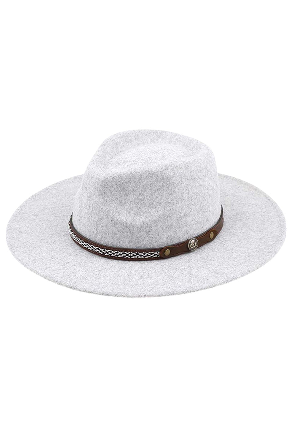 Dove C.C. Vegan Felt Metal Logo Heather Color Hat is a stylish and ethical choice for any fashion-conscious individual. Made from vegan felt material, it features a sleek metal logo and comes in a versatile heather color. Stay on-trend and environmentally conscious with this must-have accessory.
