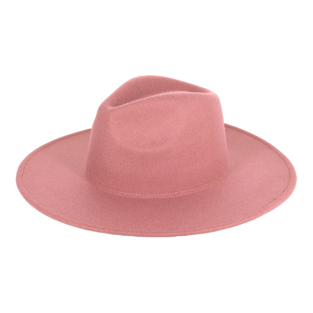 Dust pink Solid Fedora Panama Hat, is offering breathable comfort for the perfect summer look. The brim offers shade from the sun and the classic fedora shape makes it a timeless accessory. Look your best and stay comfortable in this stylish Solid Fedora Panama Hat.