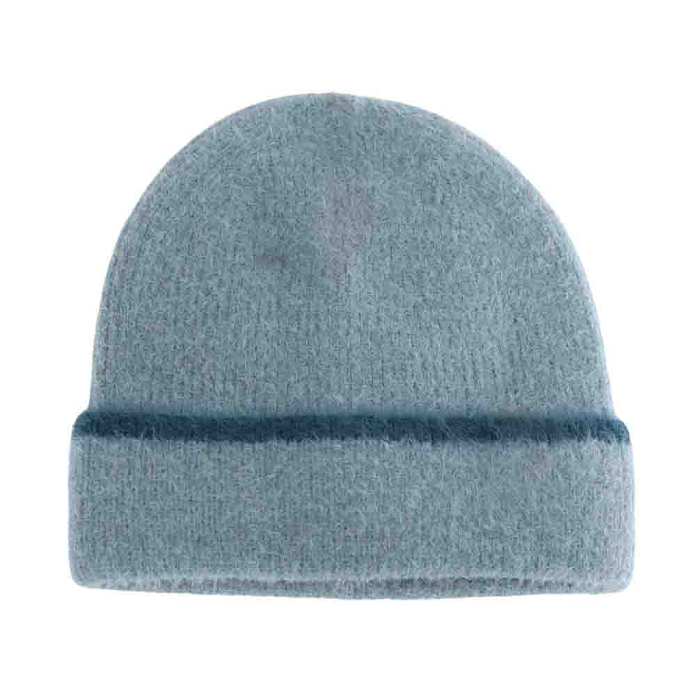 Dusty-Blue-Soft Feather Yarn Striped Cuff C.C Beanie combines advanced knit technology with premium feather-soft yarn for superior insulation and comfort. Featuring carefully designed stripes on the cuff, this beanie offers both visual appeal and a secure fit. Its lightweight yet durable construction makes it an expert choice for cold-weather protection without compromising breathability. Ideal for professionals and enthusiasts seeking reliable warmth with a sleek, understated style. 