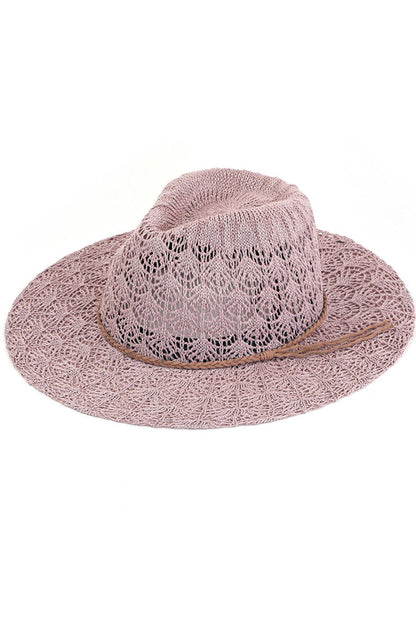 C.C HORSESHOE LACE KNITTING PANAMA HAT