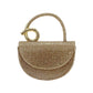 Madeline Love Gold Bling Studded Top Handle Evening Crossbody Bag - Bags & Wallets - extra