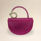 Madeline Love Rose Bling Studded Top Handle Evening Crossbody Bag - Bags & Wallets