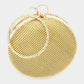 Madeline Love Gold Bling Round Evening Tote / Crossbody Bag - Bags & Wallets - extra