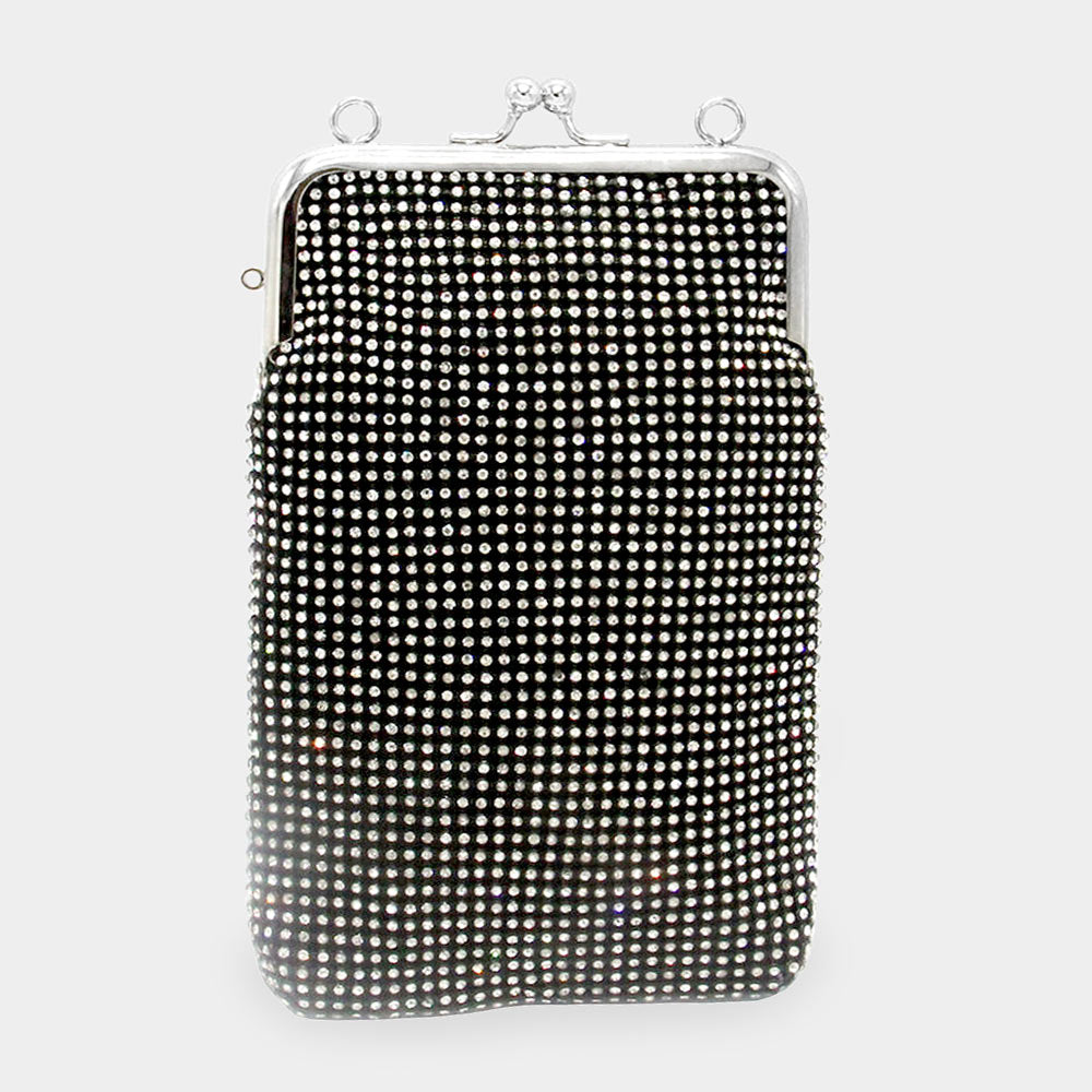 Madeline Love Black Bling Evening Crossbody Bag - Bags & Wallets