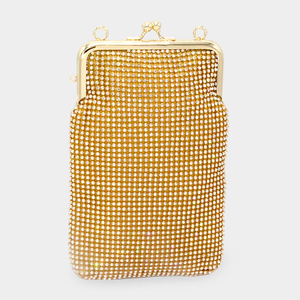 Madeline Love Gold Bling Evening Crossbody Bag - Bags & Wallets