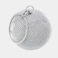 Madeline Love Silver Bling Round Ball Evening Tote / Crossbody Bag - Bags & Wallets