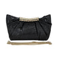 Madeline Love Black Pleated Metallic Sparkle Evening Clutch Crossbody Bag - Bags & Wallets - extra