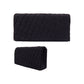 Madeline Love Black Quilted Sparkly Clutch Bag / Crossbody Bag - Bags & Wallets - extra