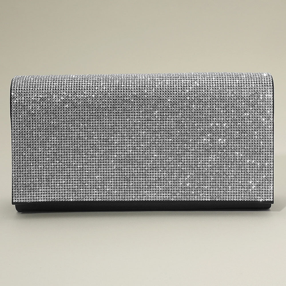 Madeline Love Pink Bling Studded Evening Clutch Bag / Crossbody Bag - Bags & Wallets - extra