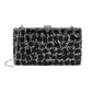 Madeline Love Black Faceted Stone Embellished Evening Clutch Bag - Bags & Wallets - desc