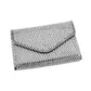 Madeline Love Black Elegant Baguette Round Stone Bling Studded Envelope Evening Clutch Crossbody Bag - Bags & Wallets - extra