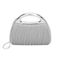 Madeline Love Silver Shimmering Structured Evening Clutch Crossbody Bag - Bags & Wallets - extra
