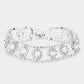 Madeline Love Silver Crystal Rhinestone Evening Bracelet