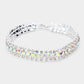 Madeline Love AB, Silver Crystal Rhinestone Evening Bracelet