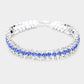 Madeline Love Blue Crystal Rhinestone Evening Bracelet
