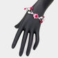 Madeline Love Pink, Silver Rose Wrap Evening Bracelet - Bracelets