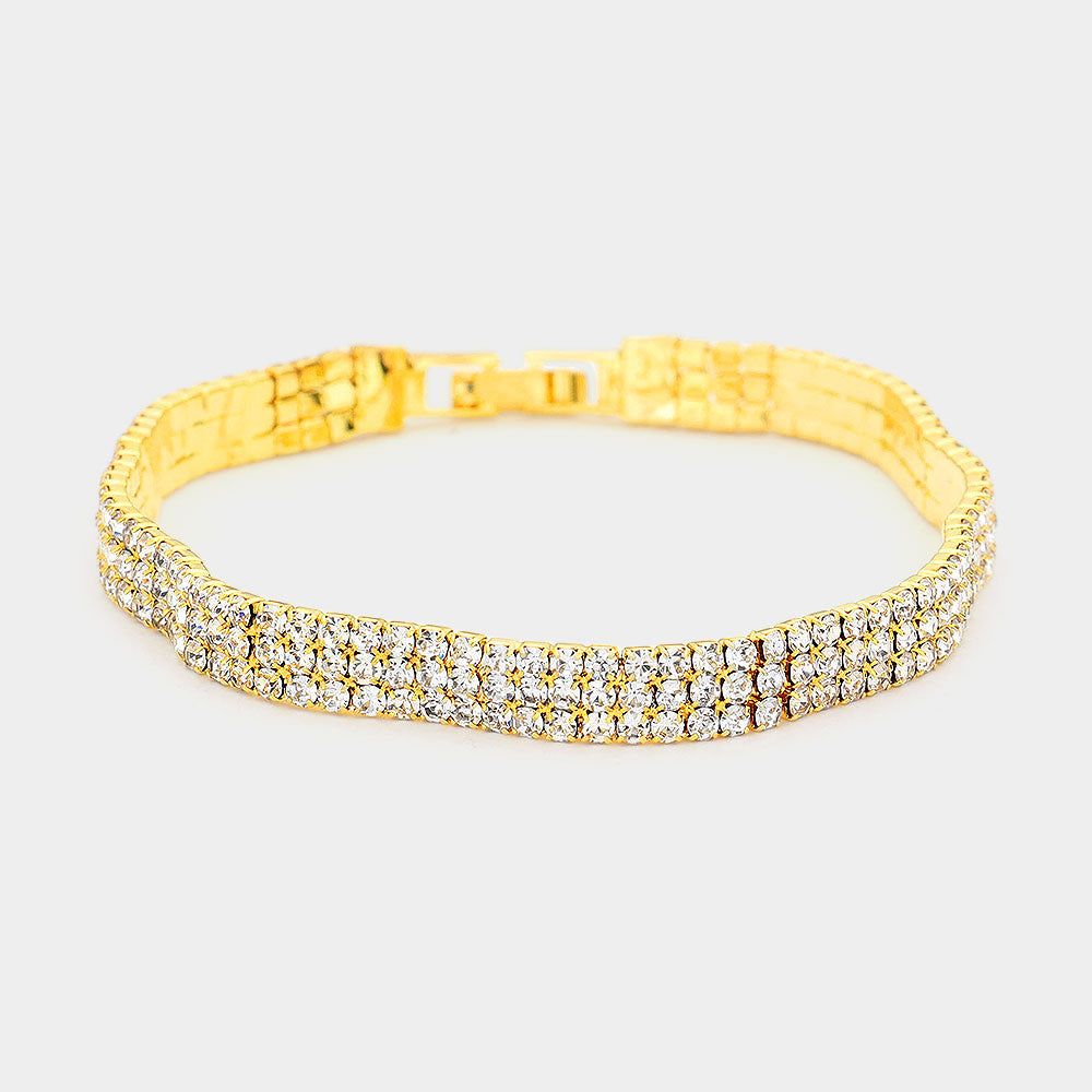 Madeline Love Gold Evening Bracelets