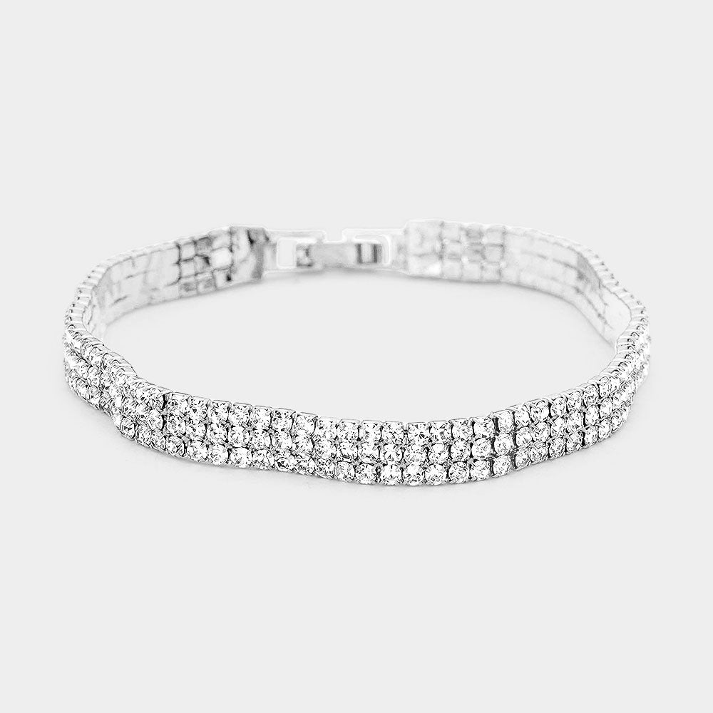 Madeline Love Silver Evening Bracelets