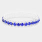 Madeline Love Sapphire, Silver Crystal Rhinestone Stretchable Bracelet - Bracelets