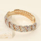 Madeline Love AB, Gold CZ Stone Pave Evening Bracelet