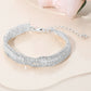 Madeline Love Clear, Silver Baguette CZ Stone Embellished Evening Bracelet - Bracelets