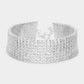 Madeline Love Rhodium CZ Stone Pave Evening Bracelet