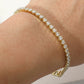 Madeline Love Clear, Gold Round CZ Stone Tennis Chain Evening Bracelet