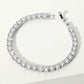 Madeline Love Clear, Silver Round CZ Stone Tennis Chain Evening Bracelet