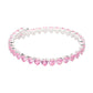 Heart CZ Stone Cluster Embellished Adjustable Evening Bracelet - Bracelets