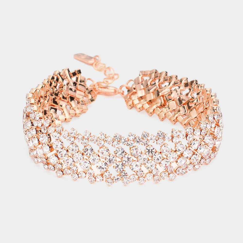 Clear, Rose Gold